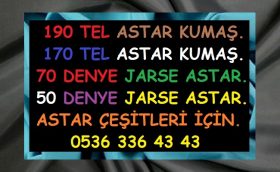 İstanbul 50 denye astar. İstanbul 170 tel astar kumaş. İstanbul 190 tel polyester astar