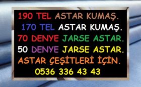 Polyester astar alınır. 170 tel astar alınır. 190 tel astar kumaş alanlar. Jarse kumaş alanlar. Denye kumaş satın alanlar. 70 denye astar alanlar. 50 denye astar nereye satılır?