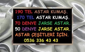 170 Tel Polyester Astar Sarış Yerleri